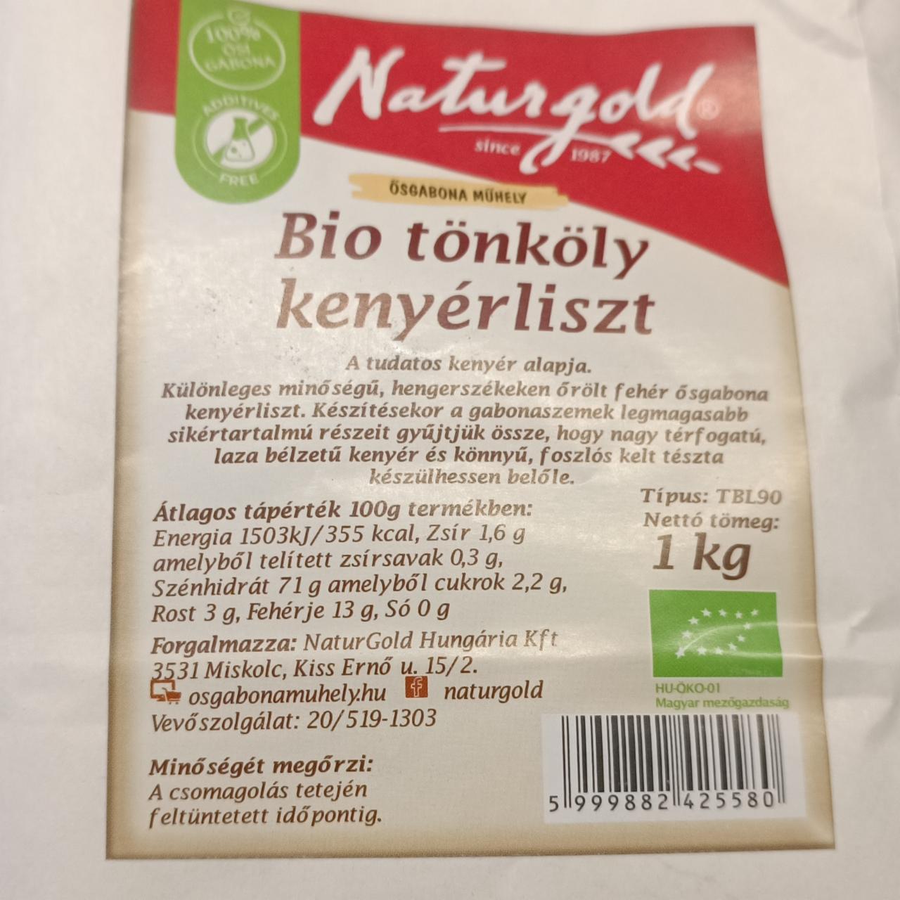 Fotografie - Bio tönköly kenyérliszt Naturgold