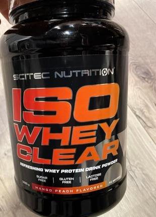 Fotografie - Iso Whey Clear Mango Peach Scitec Nutrition