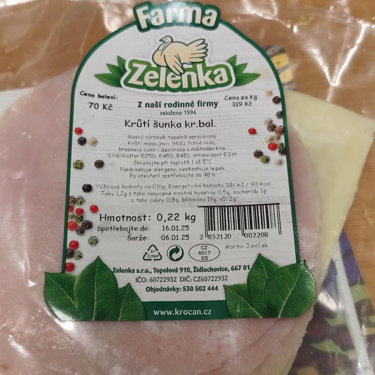 Fotografie - Krůtí šunka Farma Zelenkae