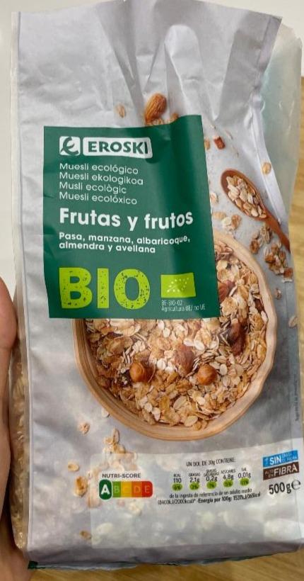 Fotografie - Muesli ecologico Frutas y frutos Eroski