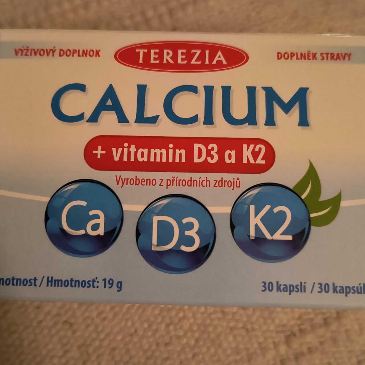 Fotografie - Calcium + vitamin D3 + K2 Terezia