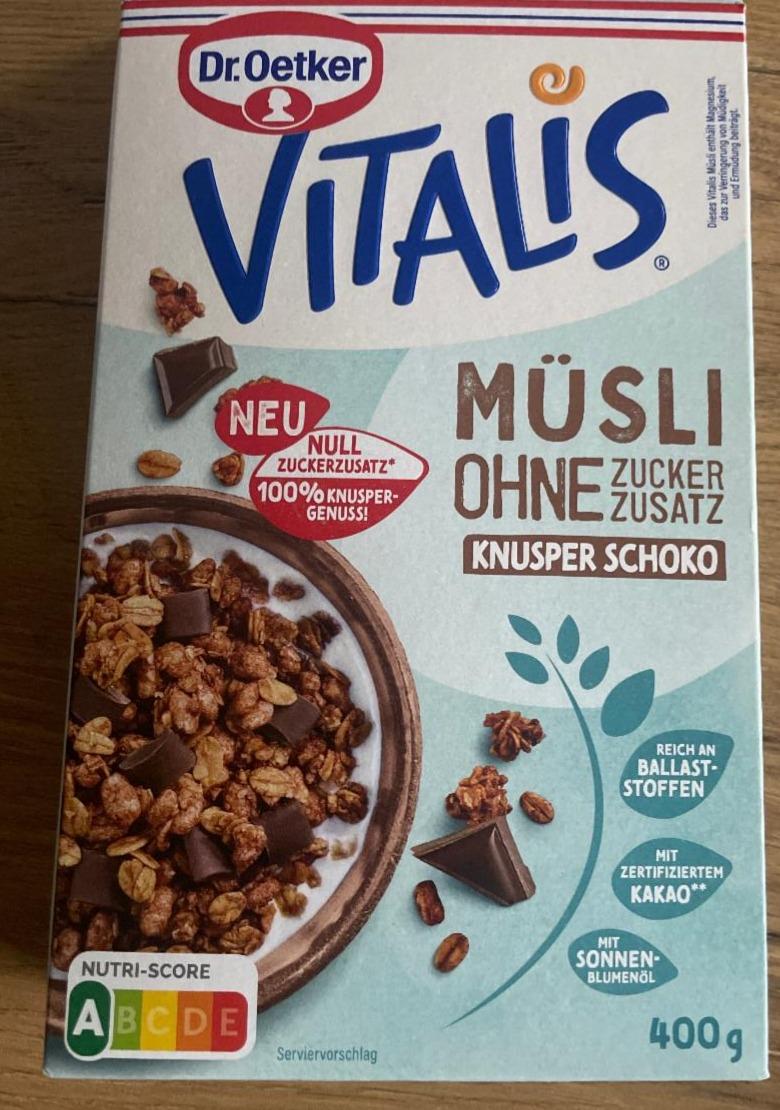 Fotografie - Müsli ohne zucker zusatz knusper schoko Vitalis