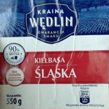 Fotografie - kielbasa slaska wieprova Kraina Wędlin