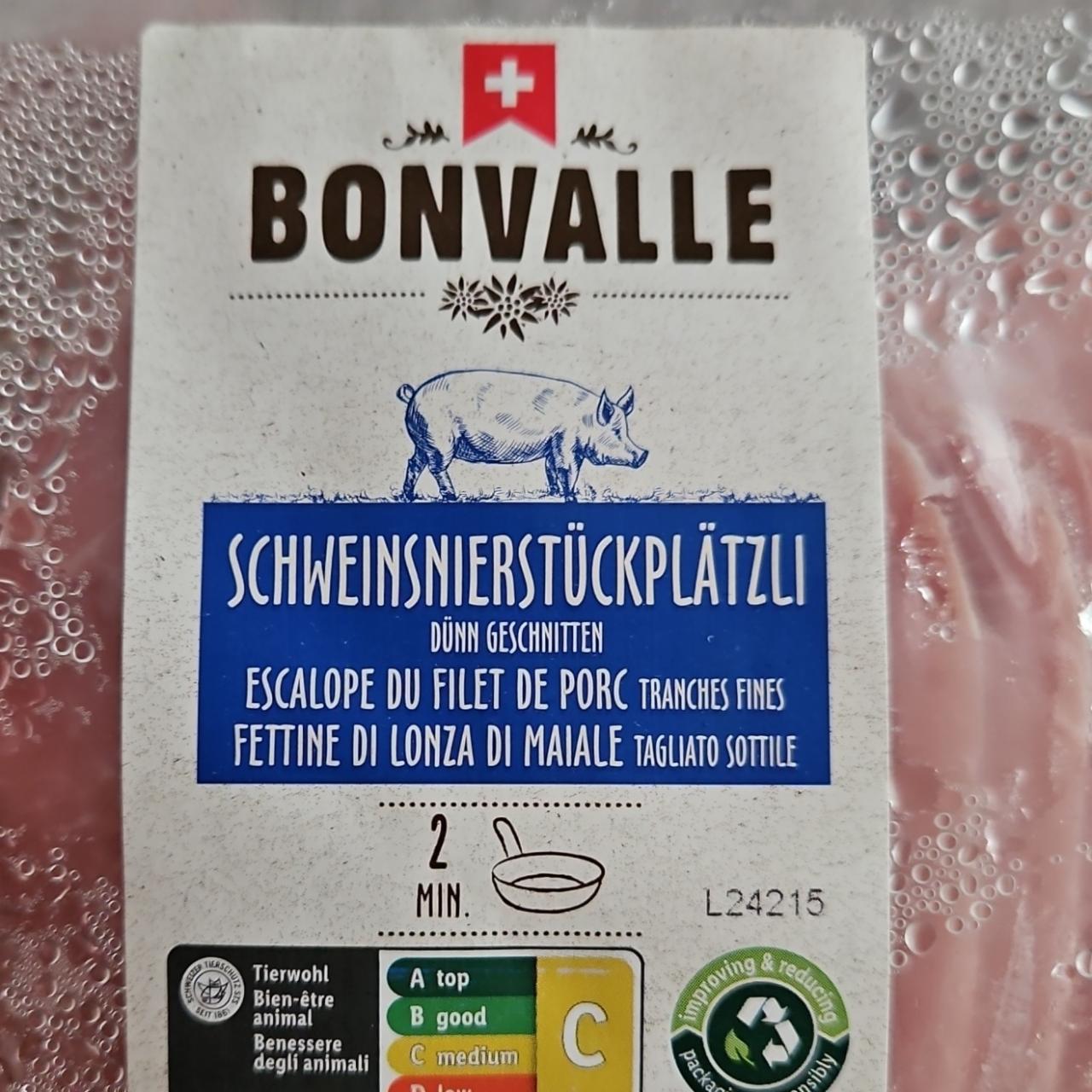 Fotografie - Schweinsnierstückplätzli Bonvalle