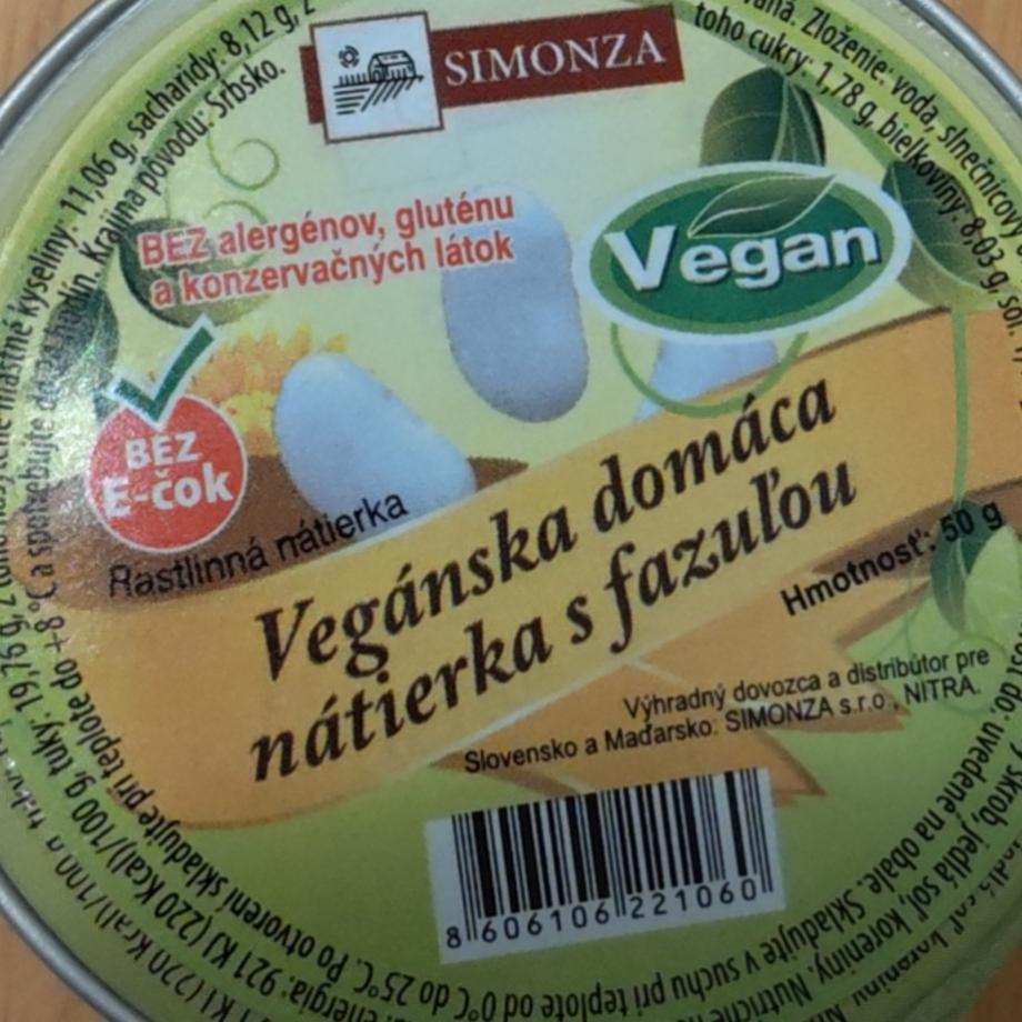 Fotografie - Vegánska domáca nátierka s fazuľou Simonza