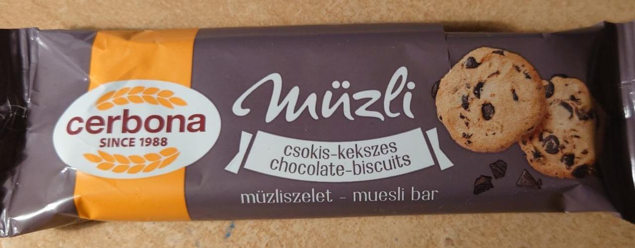 Fotografie - Müzli chocolate-biscuits Cerbona