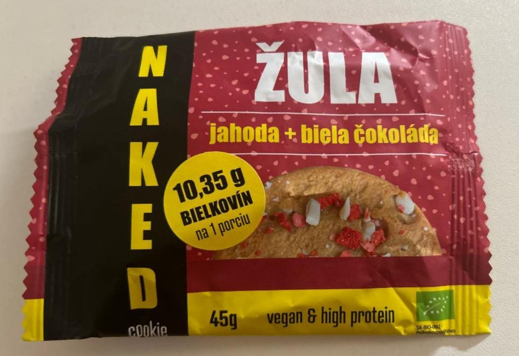 Fotografie - Žula jahoda + biela čokoláda Naked cookie