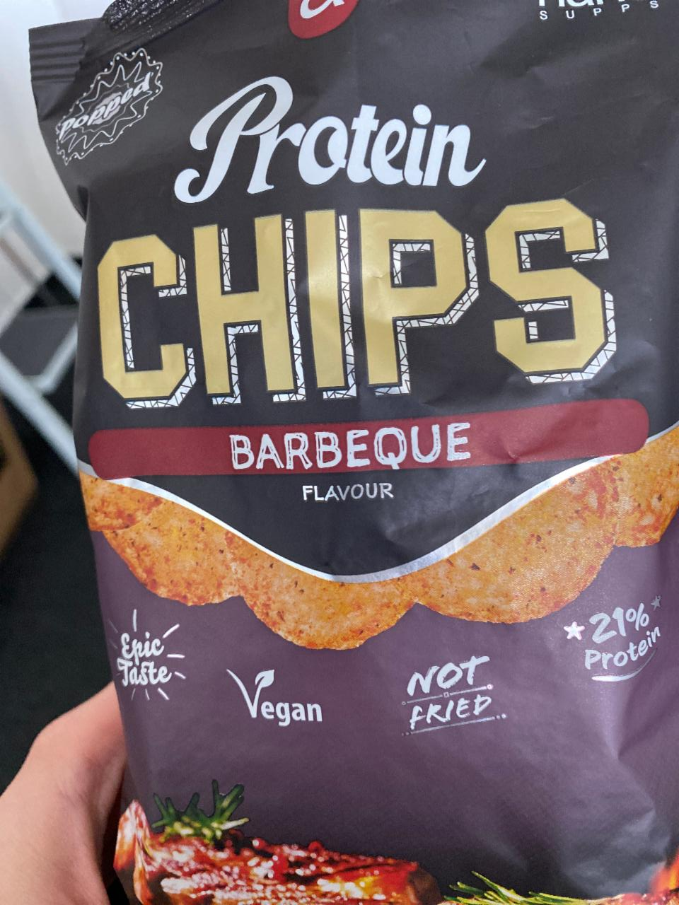 Fotografie - Protein chips barbeque flavour Näno supps