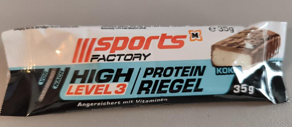 Fotografie - high level 3 protein riegel kokos