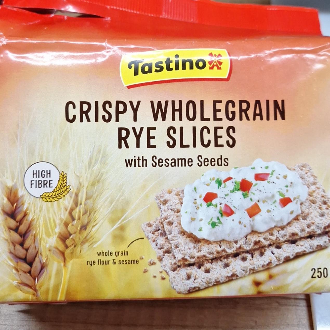 Fotografie - Crispy Wholegrain Rye Slices with sesame seeds Tastino