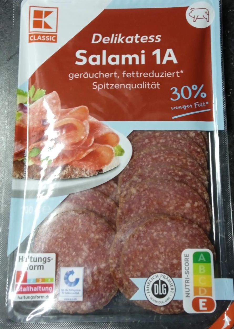 Fotografie - Delikatess Salami 1A 30% weniger Fett K-Classic