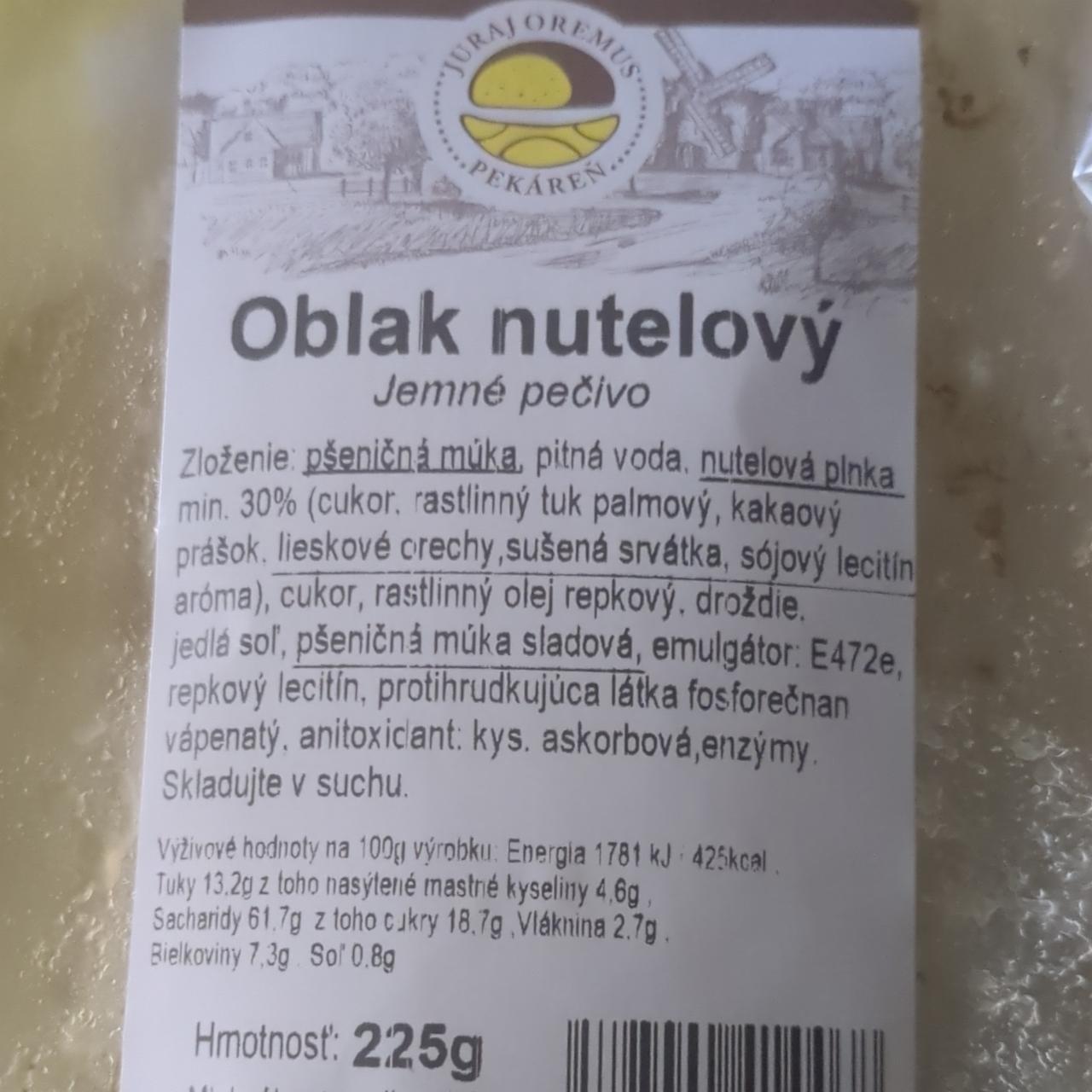 Fotografie - Oblak nutelový Oremus