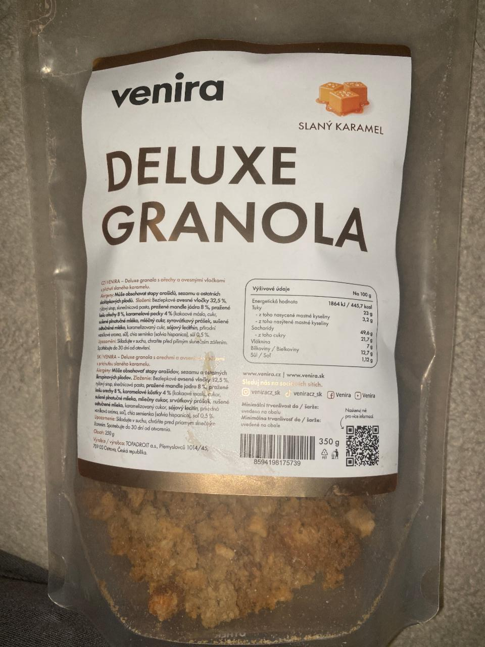 Fotografie - Deluxe Granola Slaný karamel venira