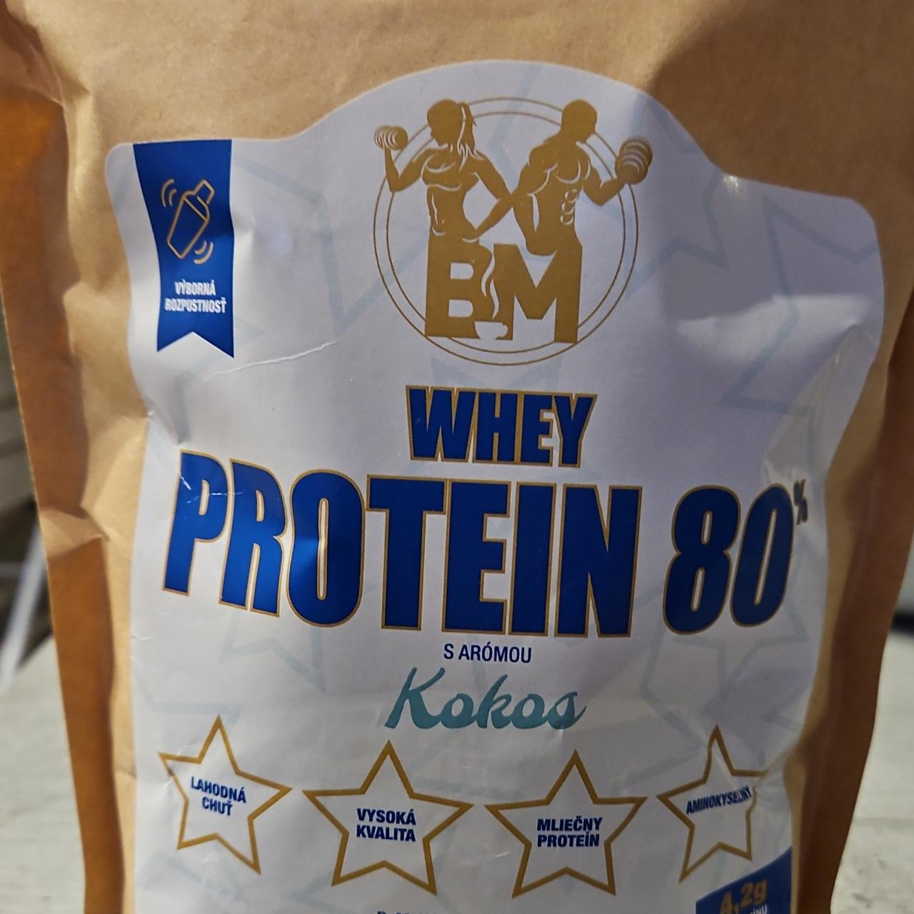 Fotografie - Whey Protein 80% s arómou Kokos BM