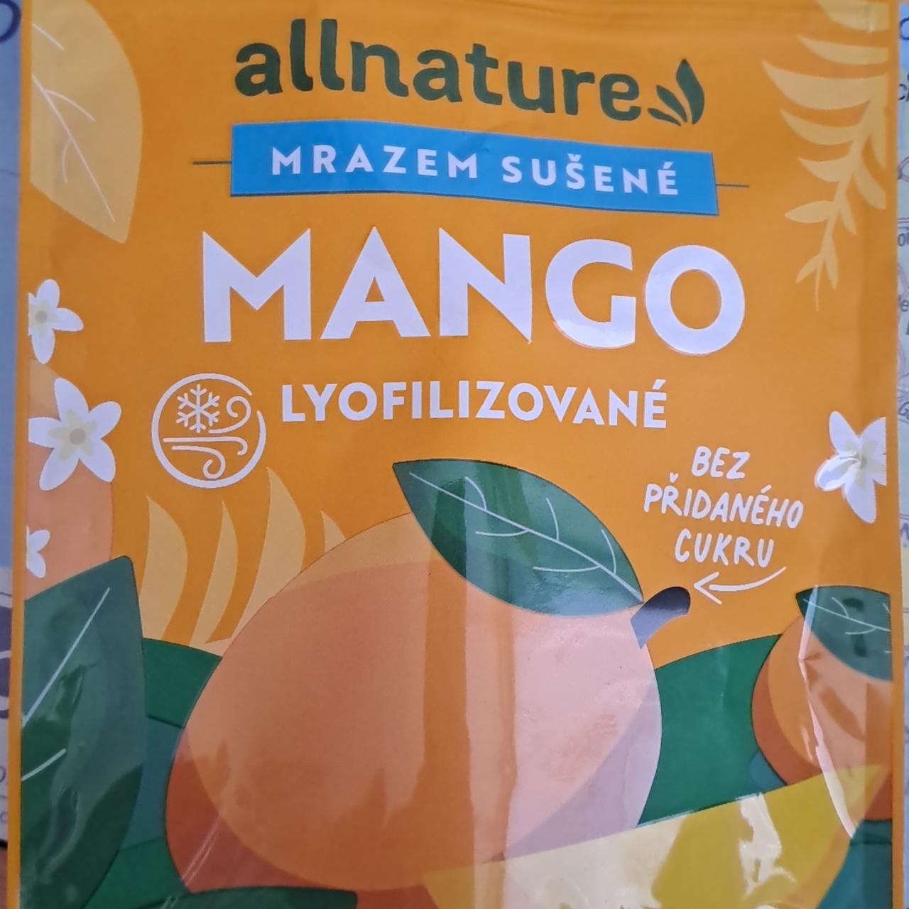 Fotografie - Mrazem sušené mango lyofilizované Allnature