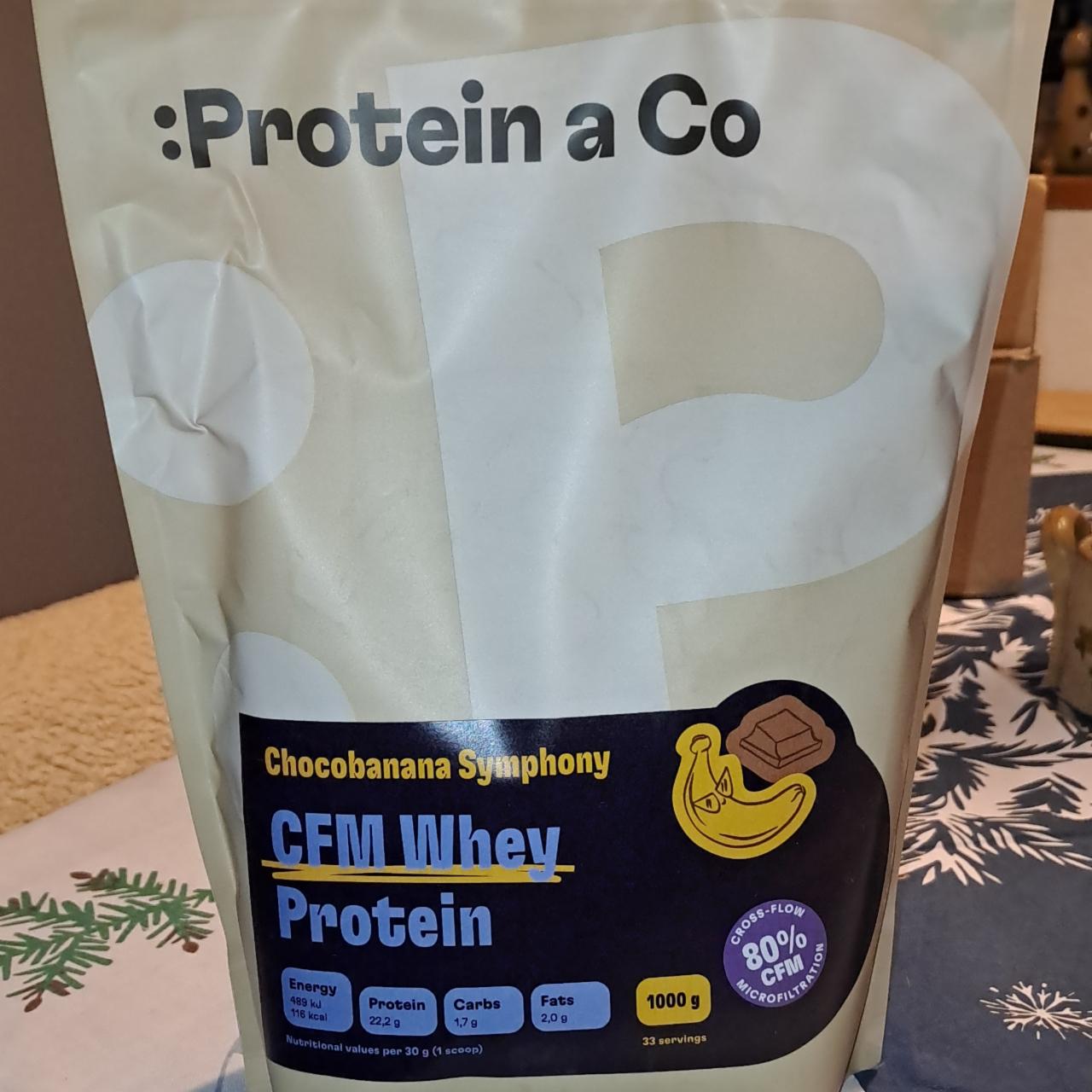 Fotografie - CFM whey protein chocobanana symphony Protein a Co