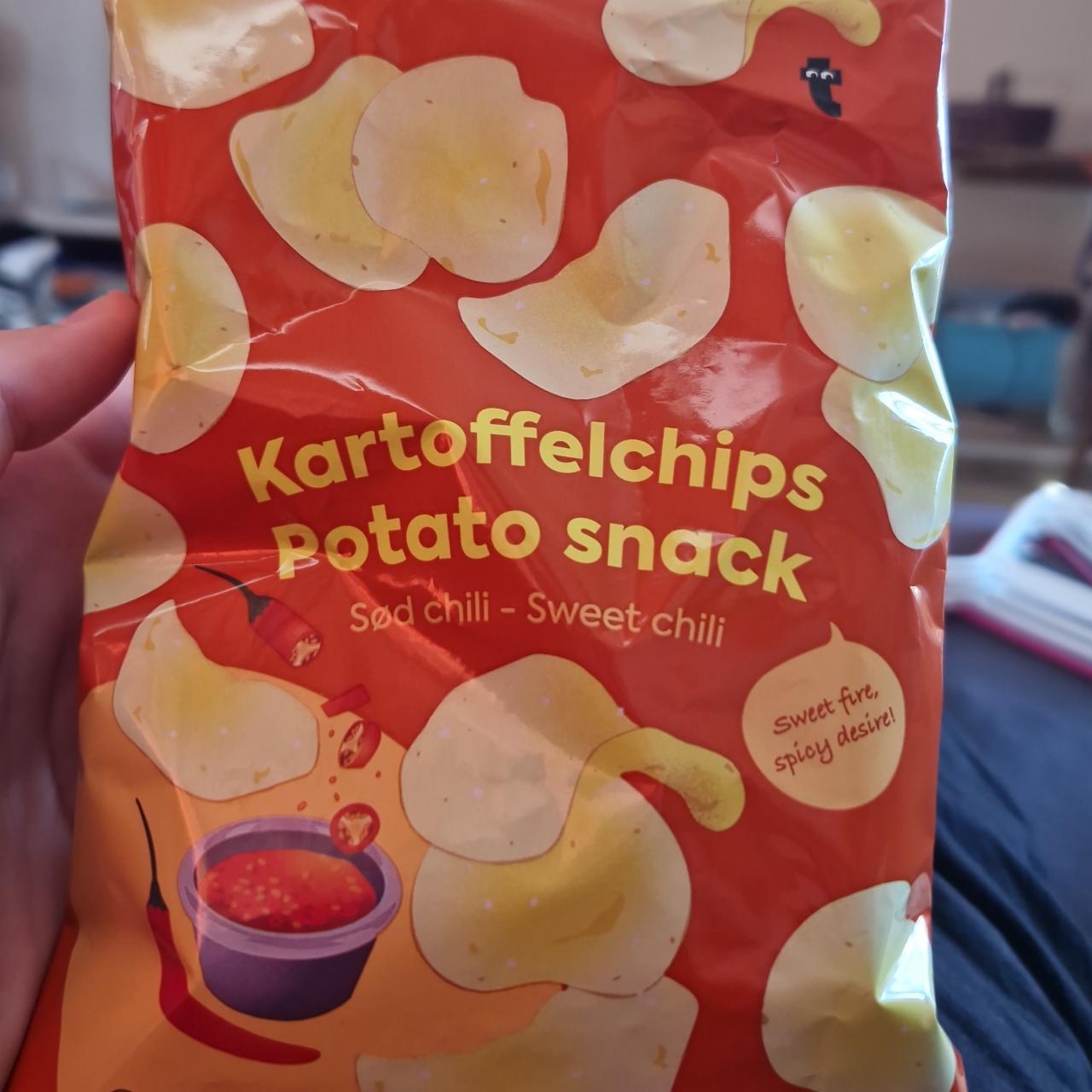 Fotografie - Kartoffelchips potato snack sweet chilli Flying Tiger Copenhagen