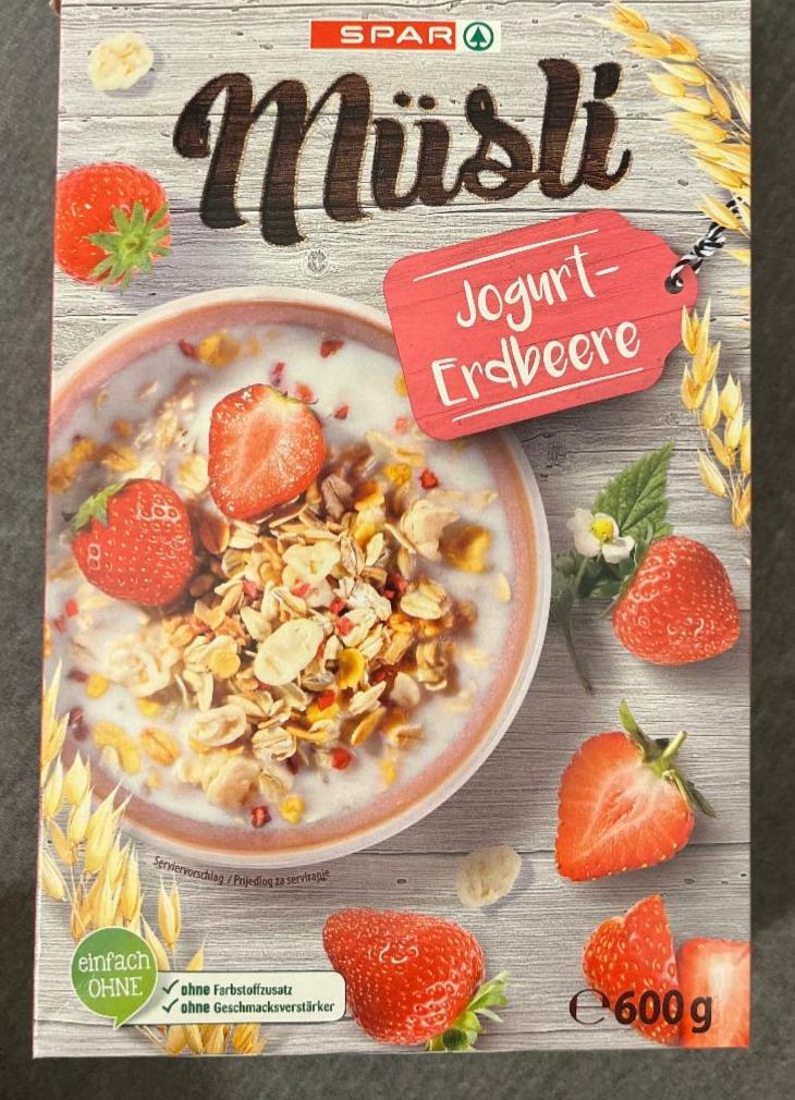 Fotografie - Müsli Jogurt-Erdbeere Spar