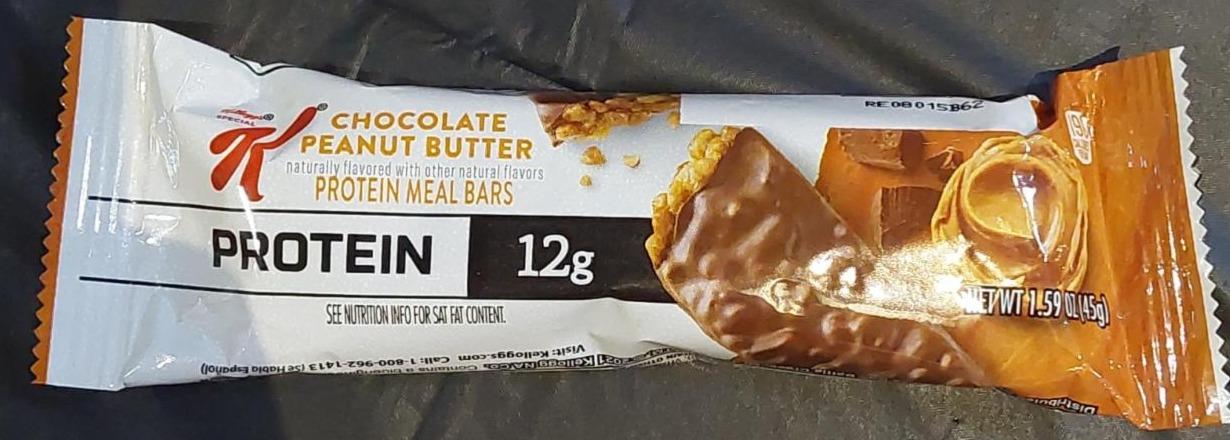 Fotografie - Chocolate Peanut Butter Protein Meal Bars Kellogg's