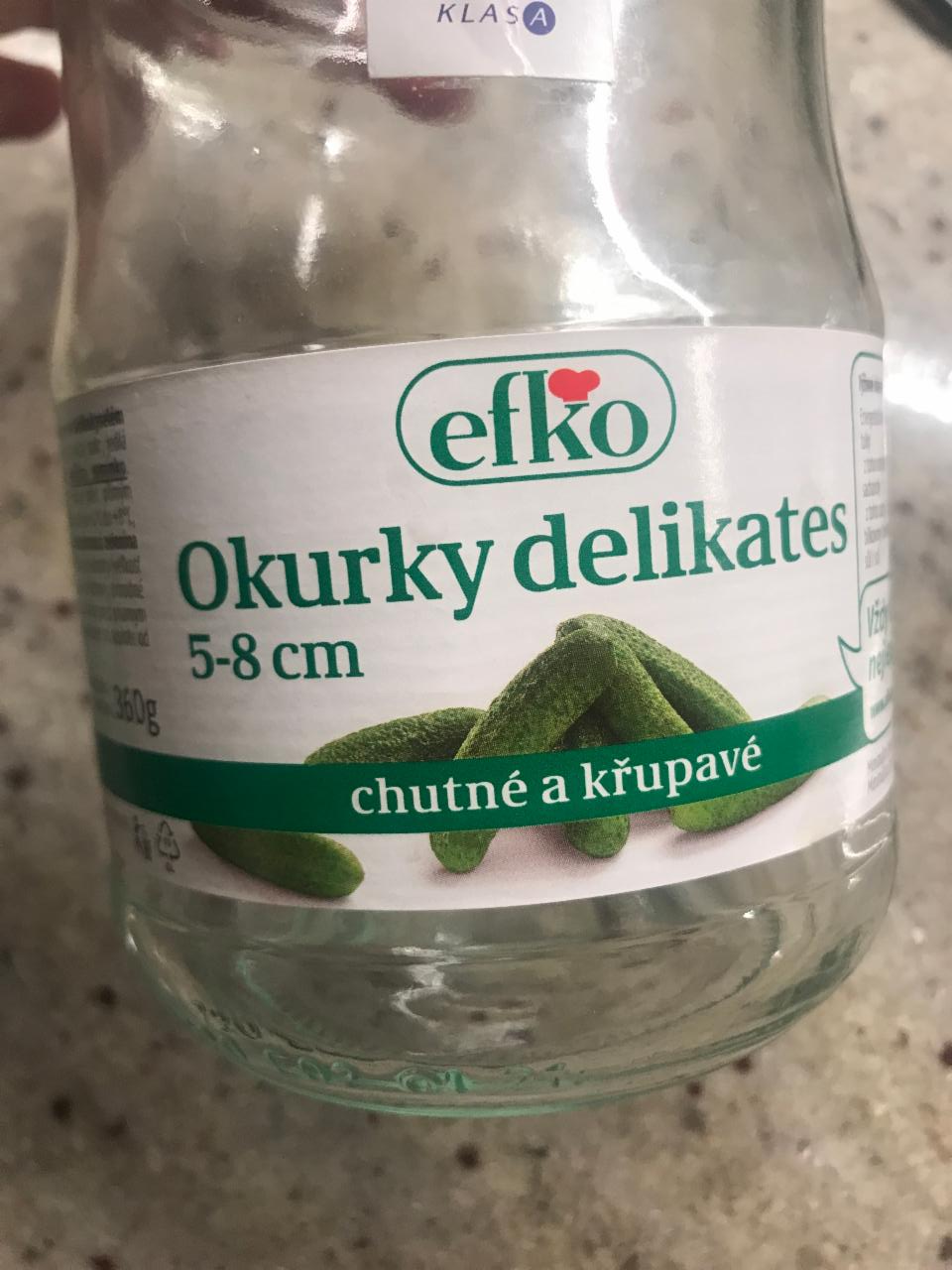 Fotografie - Okurky delikates 5-8 cm Efko