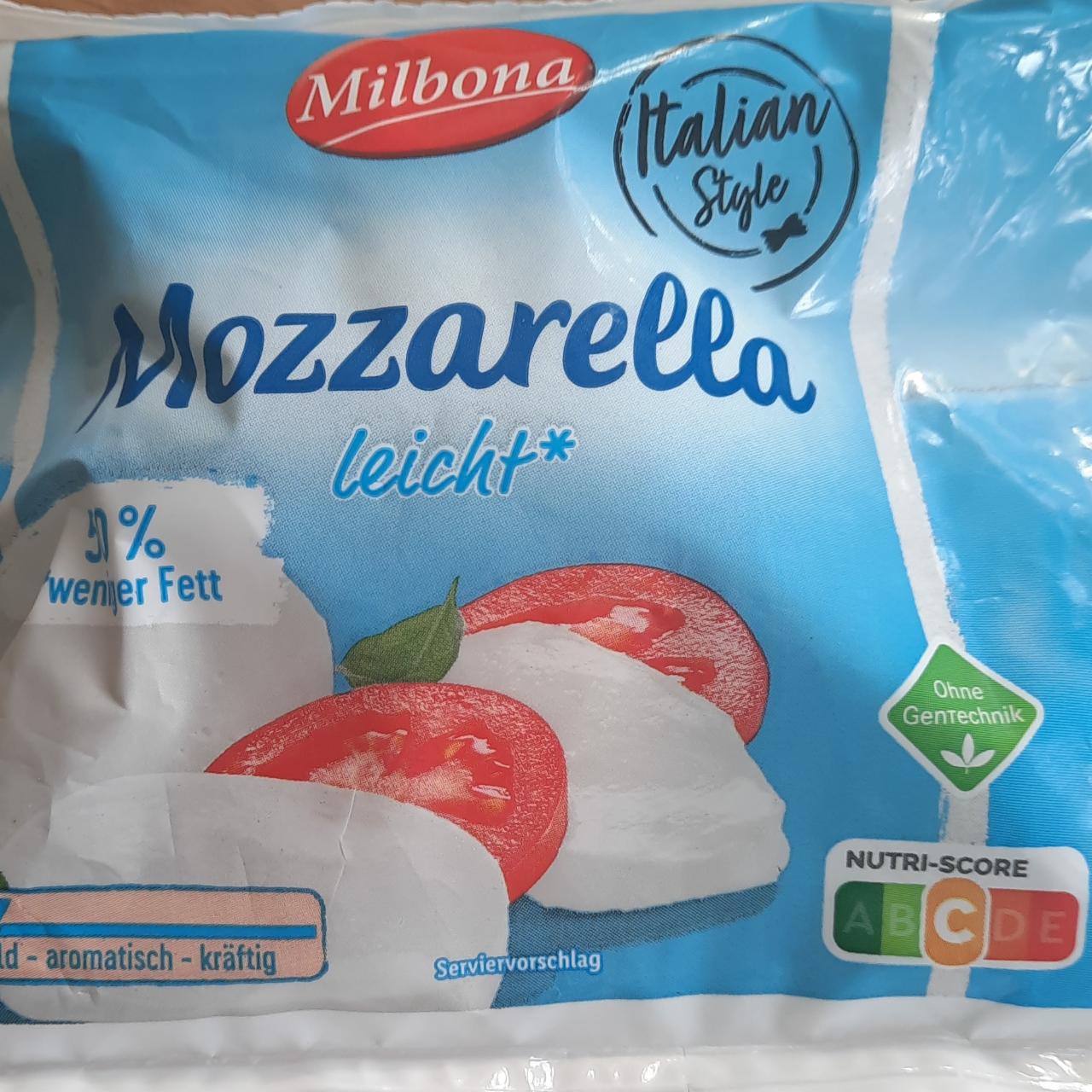 Fotografie - Mozzarella leicht Milbona