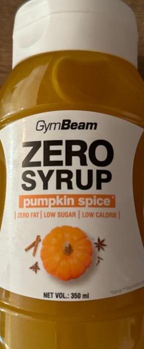 Fotografie - Zero Syrup pumpkin spice GymBeam