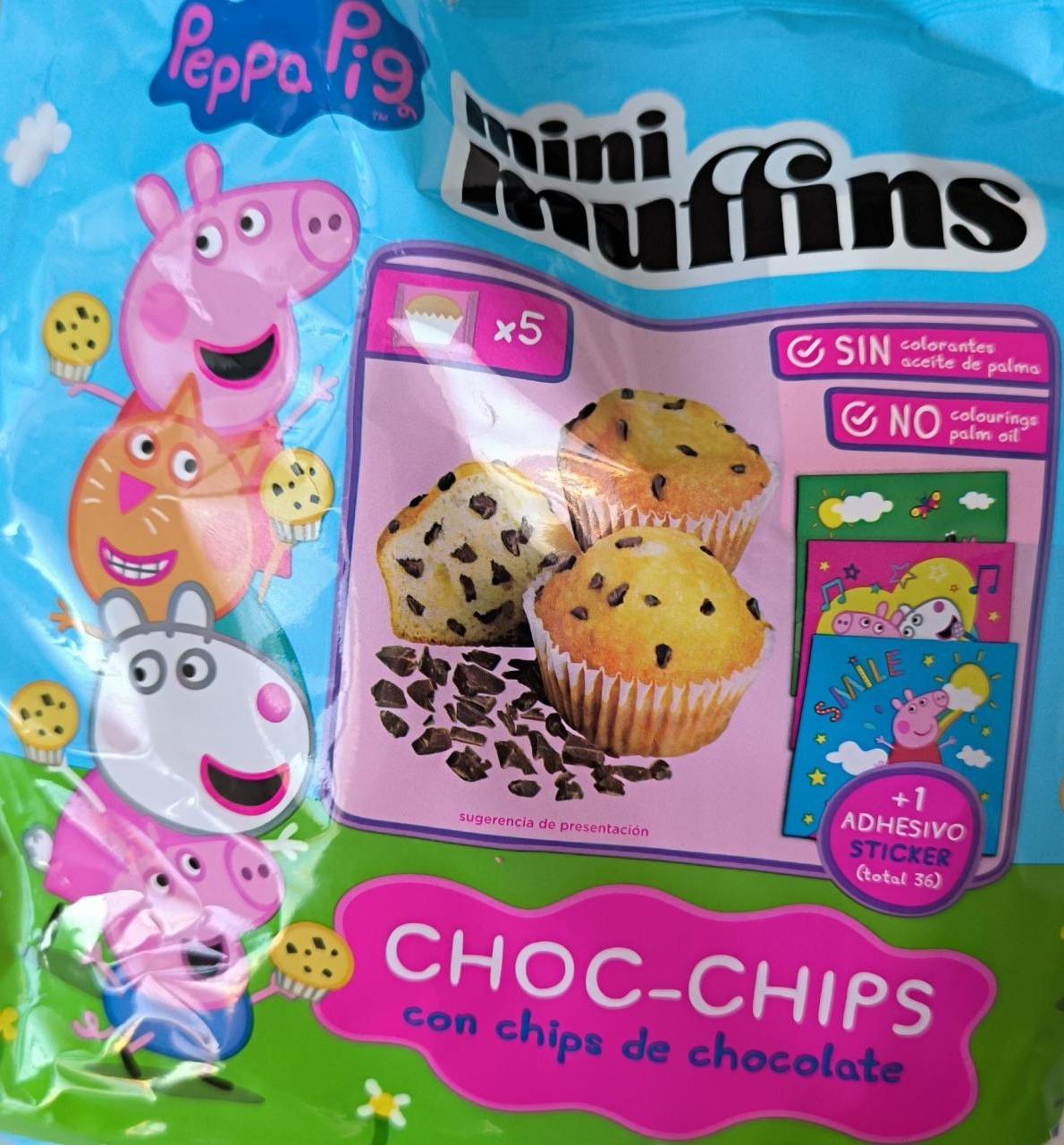 Fotografie - Mini muffins Choc-Chips Pepa Pig