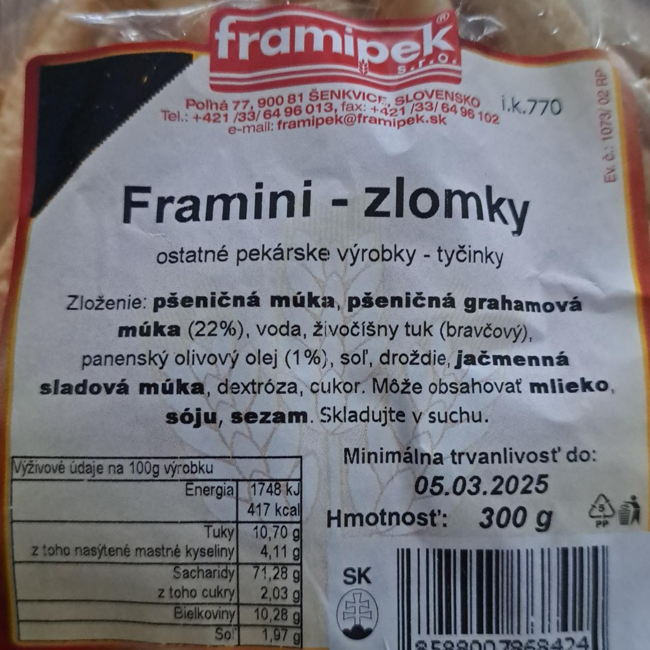 Fotografie - Framini - zlomky framipek