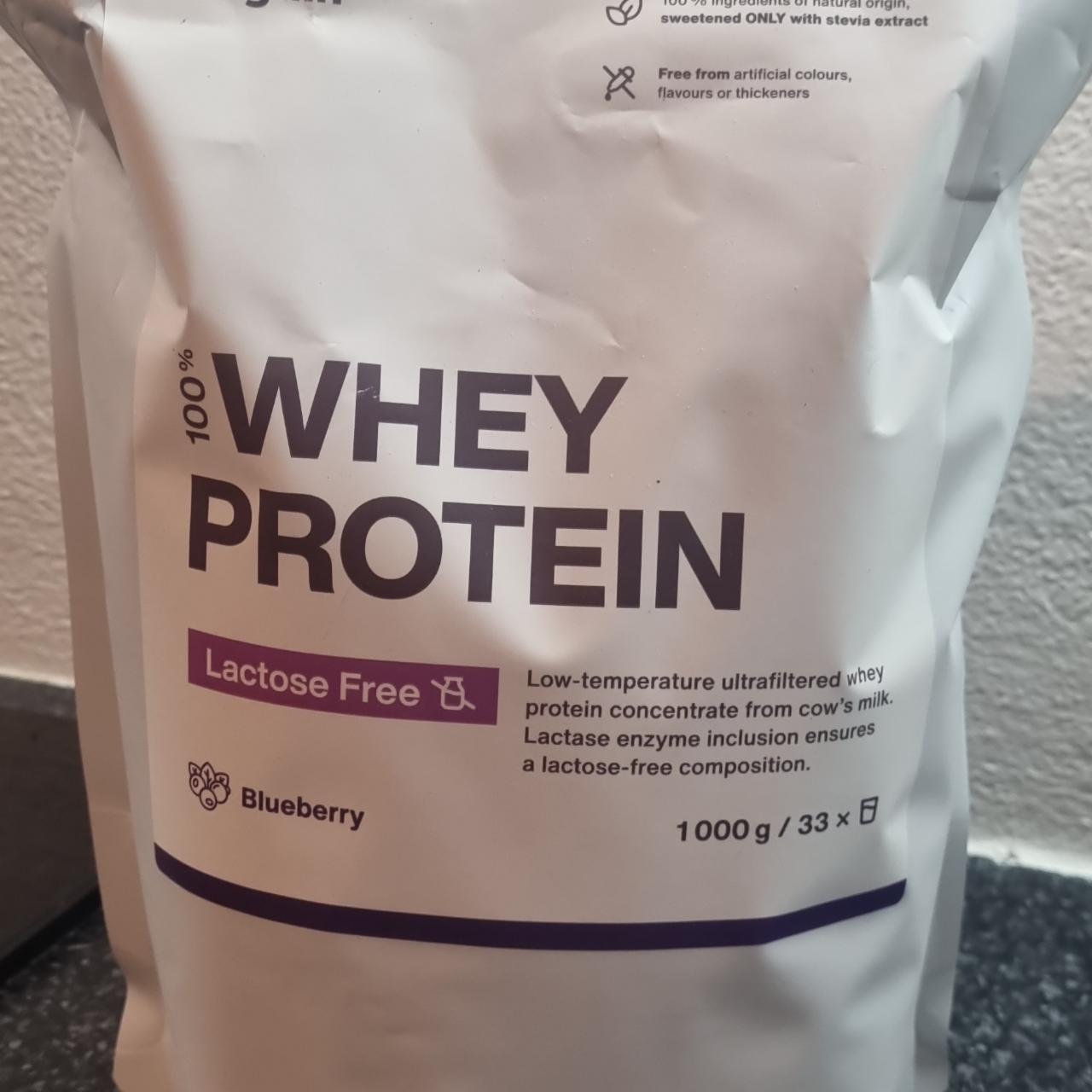 Fotografie - 100% Whey Protein Lactose Free Blueberry Vilgain