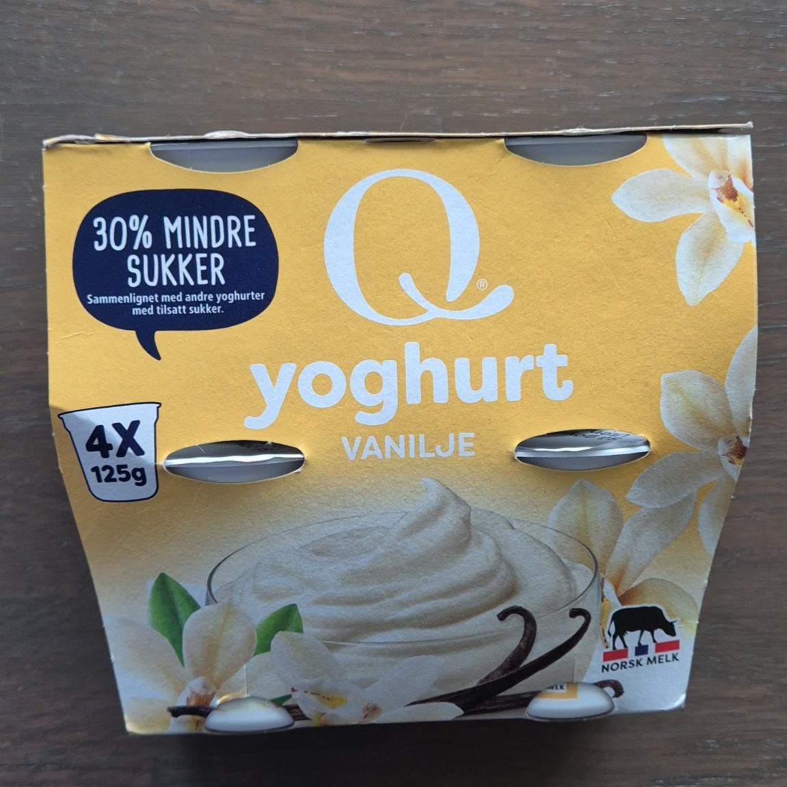 Fotografie - Q yoghurt vanilje