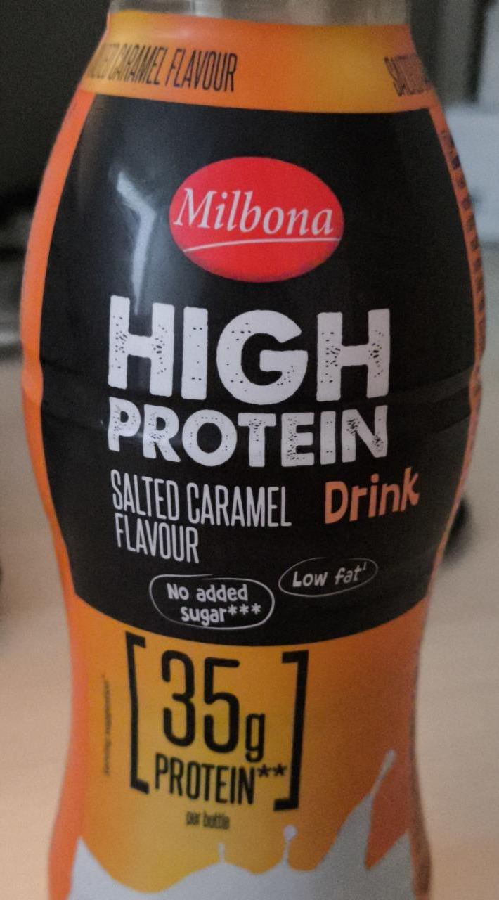 Fotografie - High protein drink salted caramel flavour Milbona