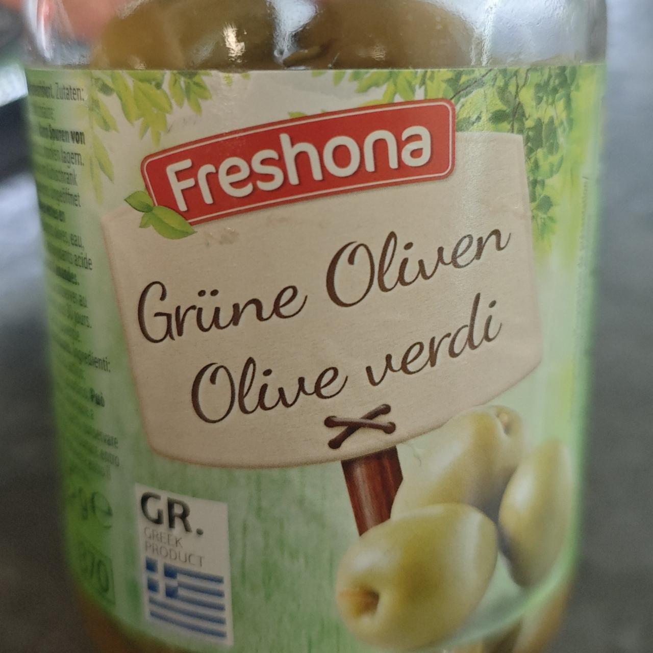 Fotografie - Grüne Oliven Olive verdi Freshona