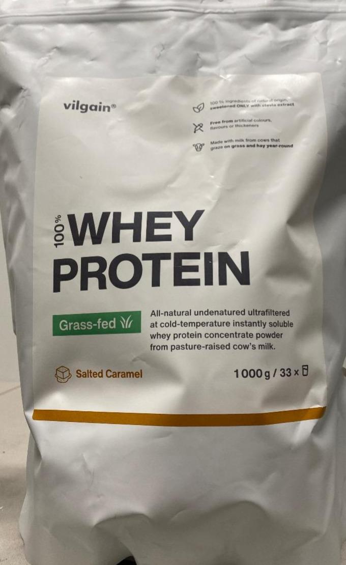 Fotografie - 100% Whey protein grass-fed salted caramel Vilgain