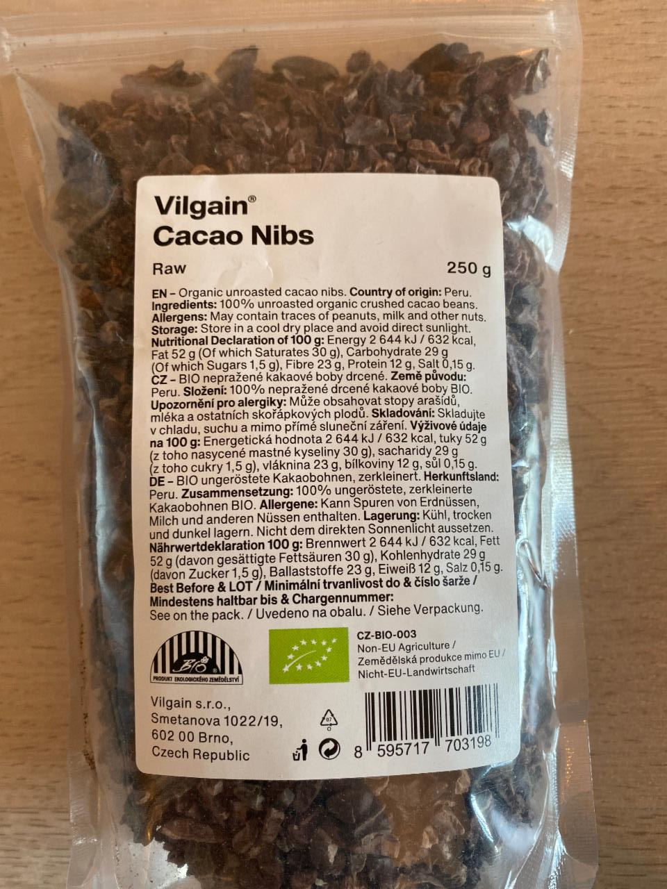 Fotografie - Cacao nibs Vilgain