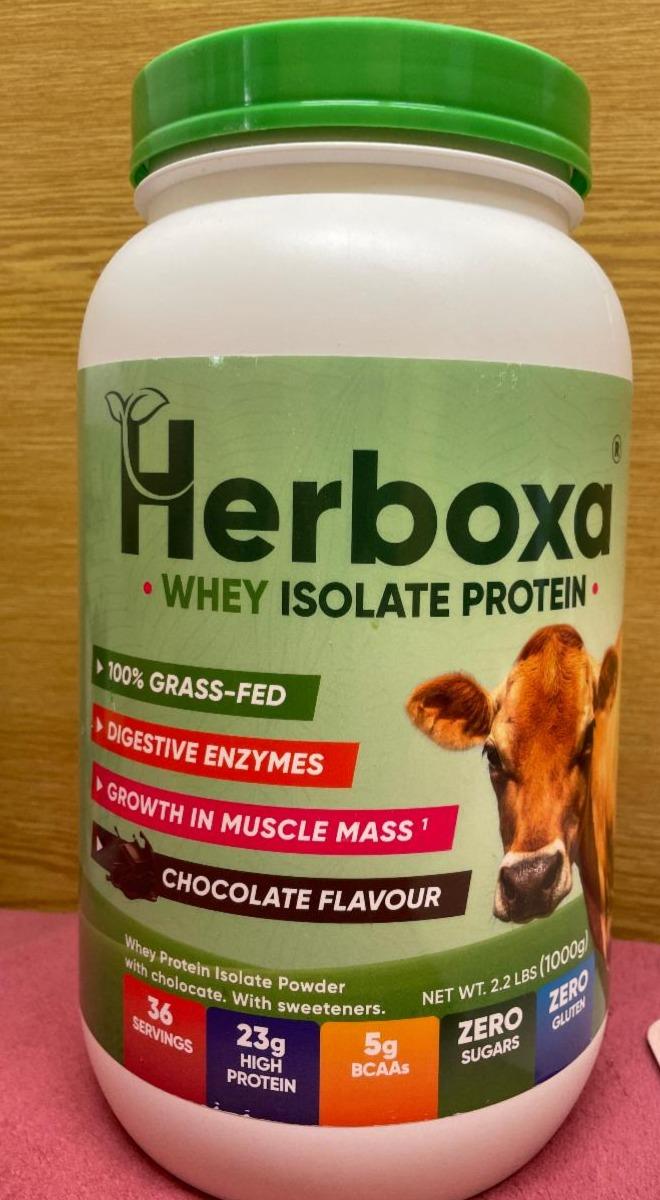 Fotografie - Whey isolate protein chocolate Herboxa