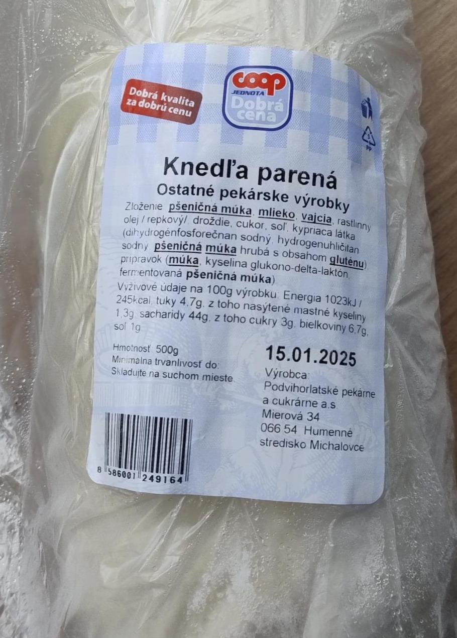 Fotografie - Knedľa parená Coop Jednota Dobrá cena