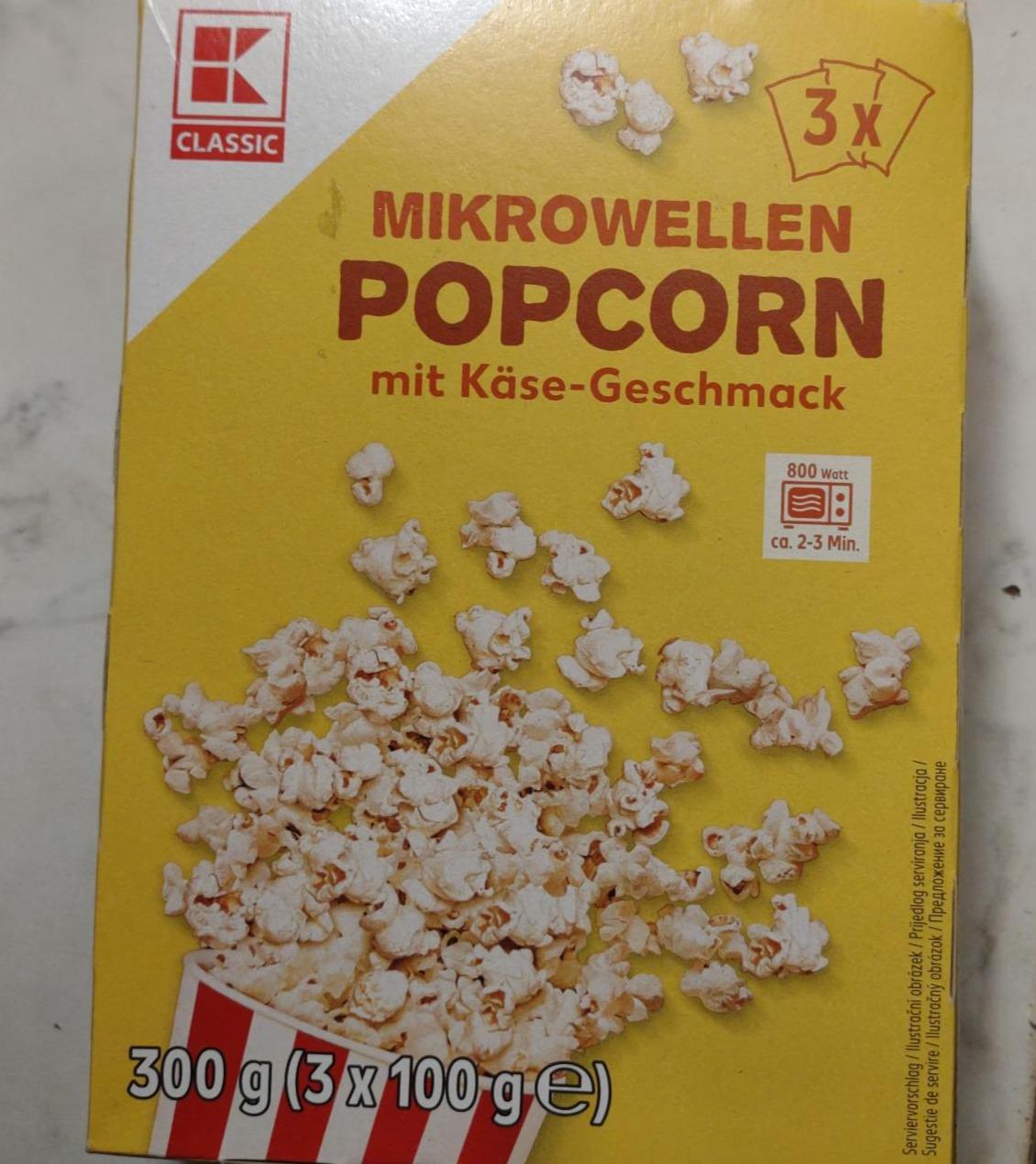 Fotografie - Mikrowellen Popcorn mit Käse-Geschmack K-Classic