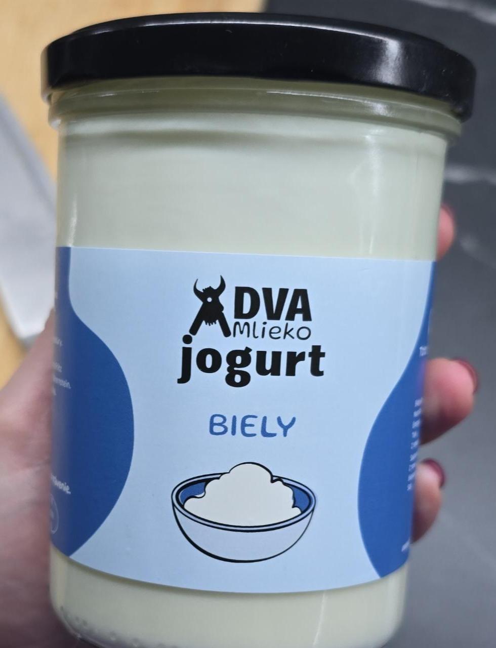 Fotografie - Jogurt Biely Dva mlieko