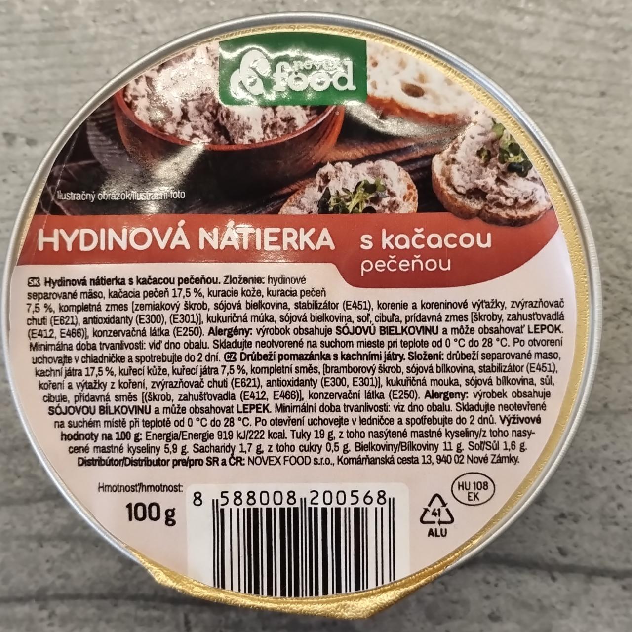 Fotografie - Hydinová nátierka s kačacou pečeňou Novex food