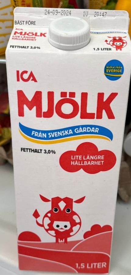 Fotografie - Mjölk Fetthalt 3,0% ICA