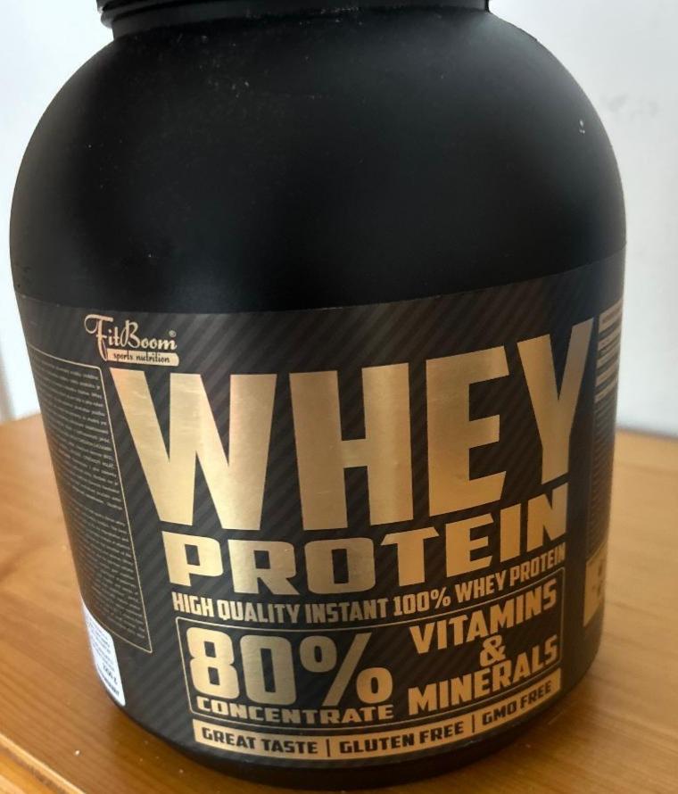 Fotografie - Whey Protein White Cho. - Strawberry Fitboom