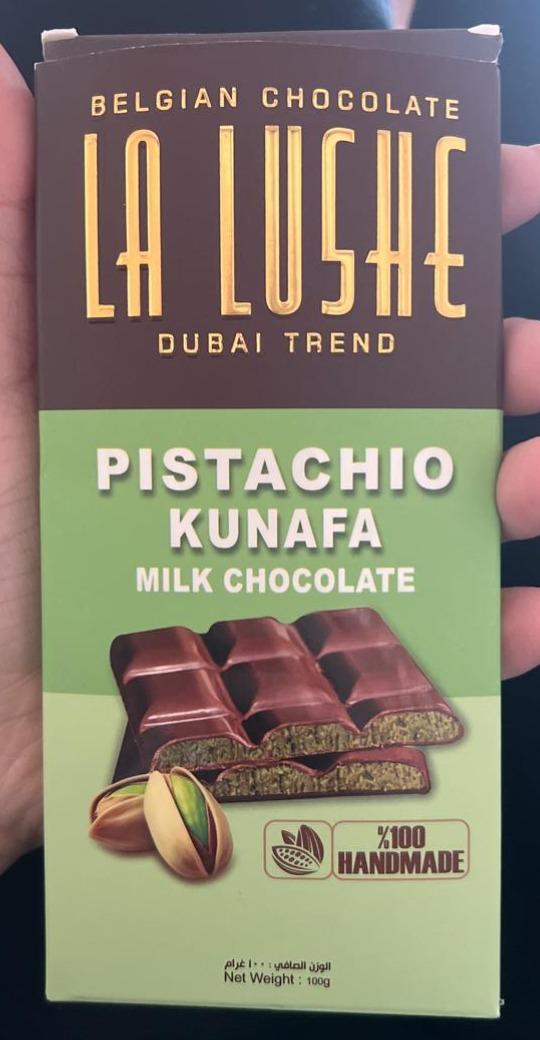 Fotografie - Pistachio kunafa milk chocolate La Lushe