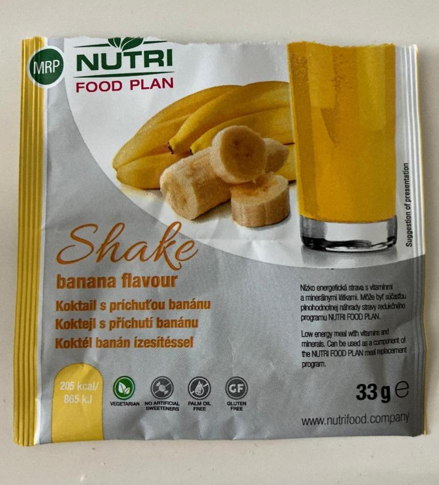 Fotografie - Shake banana flavour Nutri Food Plan