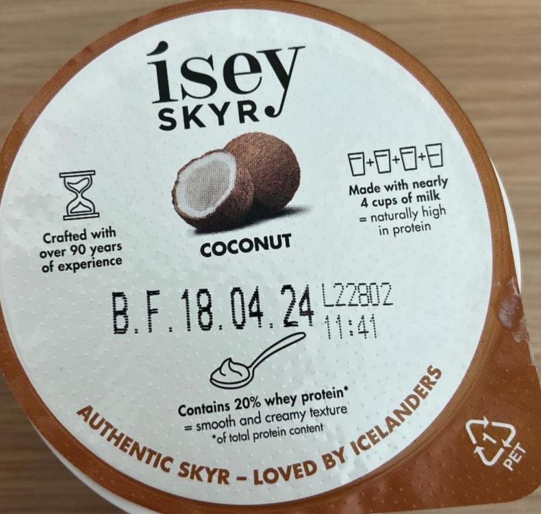 Fotografie - Coconut Authentic skyr Ísey Skyr