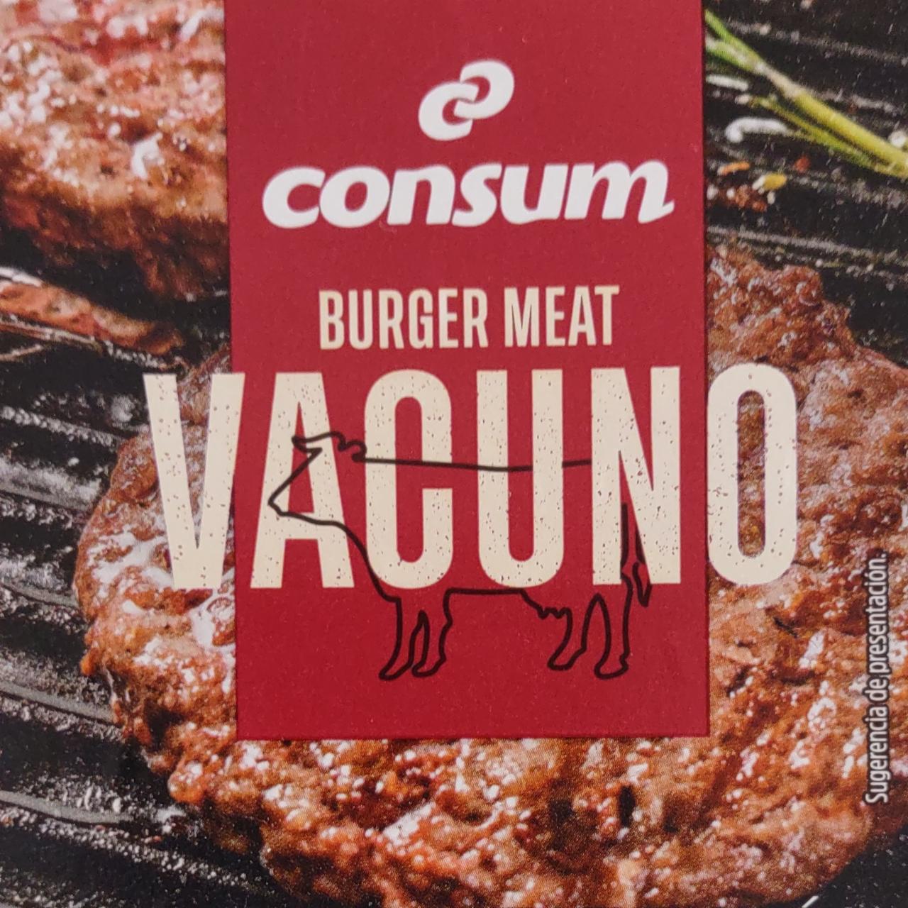 Fotografie - Burger meat vacuno Consum