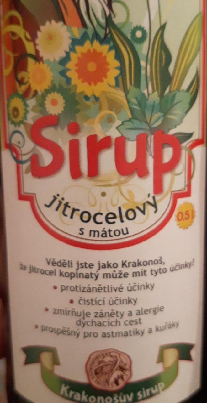 Fotografie - Sirup Jitrocelový s mátou Krakonošův sirup