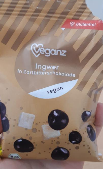 Fotografie - BIO Ingwer in Zartbitterschokolade Veganz