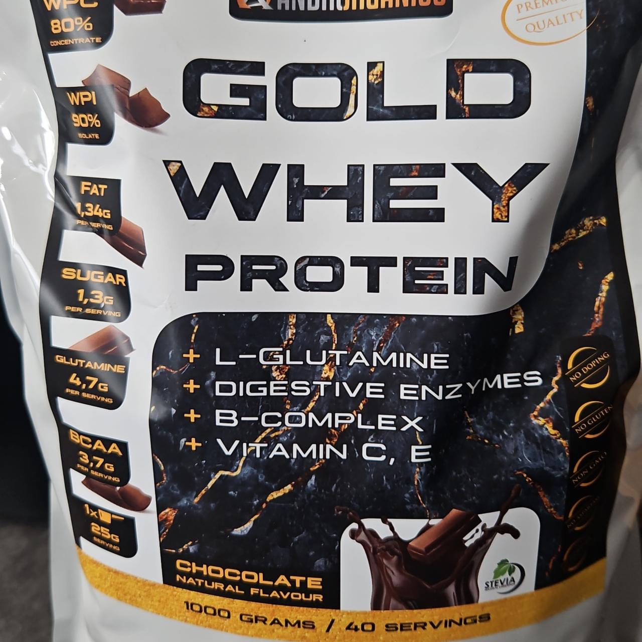 Fotografie - Gold Whey Protein Chocolate Androrganics