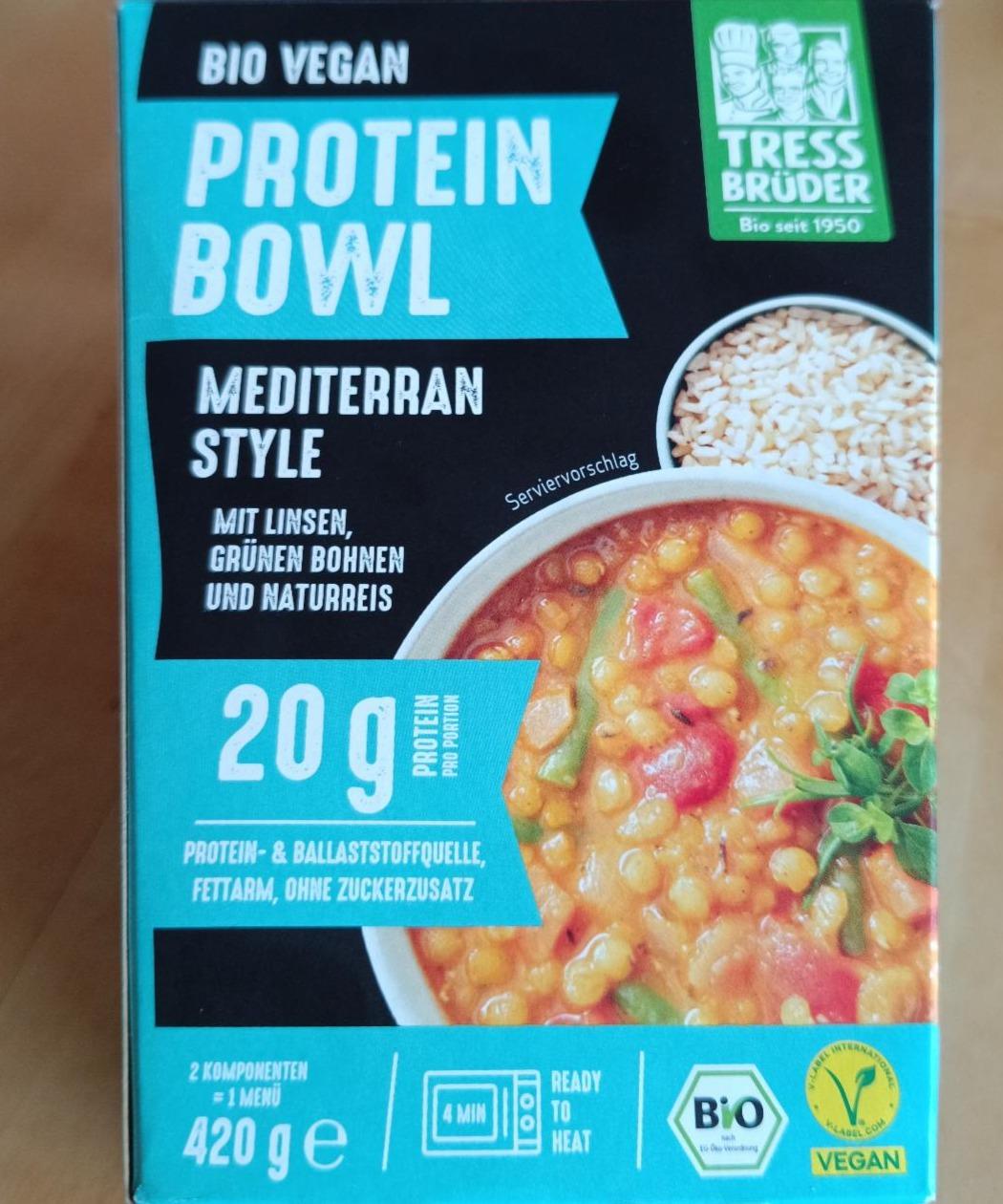 Fotografie - Protein Bowl Mediterran Style Tress Brüder