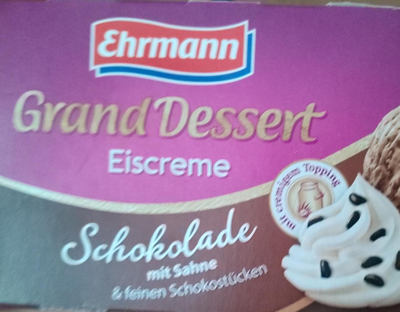 Fotografie - Grand Dessert Eiscreme Schokolade Ehrmann
